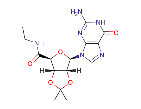 (3aS,4S,6R,6aR)-6-[2-amino-6-oxo-1H-purin-9(6H)-yl]-N-ethyl-2,2-dimethyltetrahydrofuro[3,4-d][1,3]dioxole-4-carboxamide