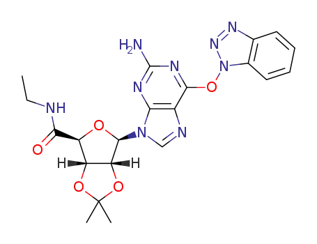 O6-(benzotriazol-1-yl)-2',3'-O-isopropylideneguanosine-5'-N-ethylcarboxamide