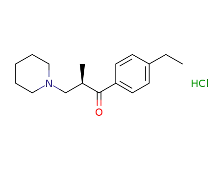 (-)-1-(4-ethylphenyl)-2-methyl-3-piperidin-1-ylpropan-1-one hydrochloride