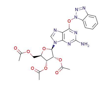 2',3',5'-tri-O-acetyl-O6-(benzotriazol-1-yl)guanosine