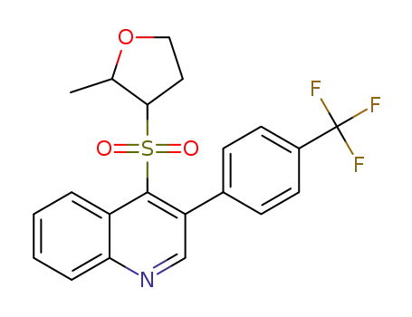 3-(4-trifluoromethylphenyl)-4-(2-methyltetrahydrofuran-3-sulfonyl)quinoline