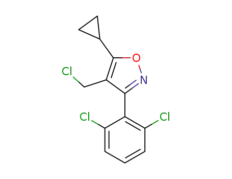 4-(chloromethyl)-5-cyclopropyl-3-(2,6-dichlorophenyl)-1,2-oxazole