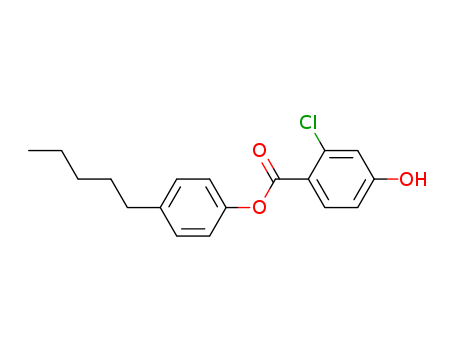 Benzoic acid, 2-chloro-4-hydroxy-, 4-pentylphenyl ester
