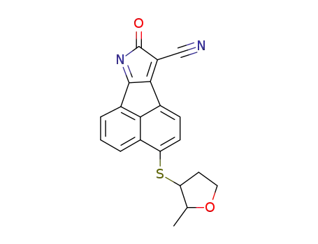 3-(2-methyltetrahydrofuran-3-ylthio)-8-oxo-8H-acenaphtho[1,2-b]pyrrole-9-carbonitrile