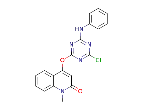4-(4-chloro-6-phenylamino-[1,3,5]triazin-2-yloxy)-1-methyl-1H-quinolin-2-one