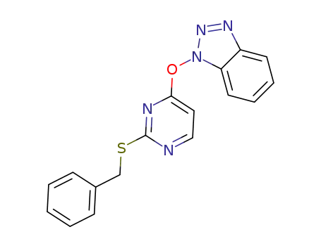 1-[2-(benzylsulfanyl)pyrimidin-4-yloxy]-1H-[b]-[1,2,3]-benzotriazole