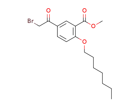 methyl 5-(2-bromoacetyl)-2-heptyloxybenzoate