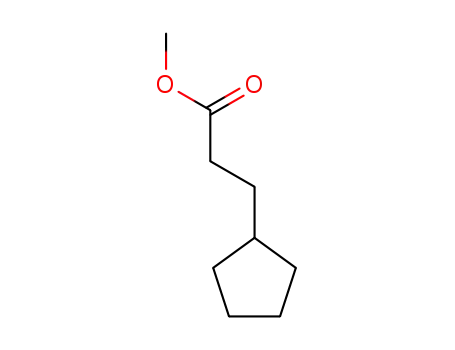 Molecular Structure of 4300-02-1 (Cyclopentanepropionic acid methyl ester)