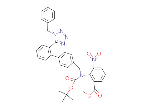 methyl 2-(N-tert-butoxycarbonyl-N-{(2'-[1-benzyl-1H-tetrazol-5-yl]biphenyl-4-yl)methyl}amino)-3-nitrobenzoate