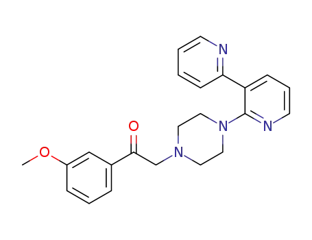 1-(3-methoxyphenyl)-2-[4-[3-(2-pyridyl)-2-pyridyl]piperazin-1-yl]ethanone