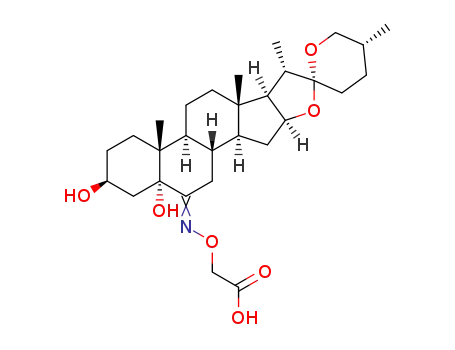 (25R)-6E-[O-(carboxymethyl)oximino]-5-hydroxy-5α-spirostan-3β-ol