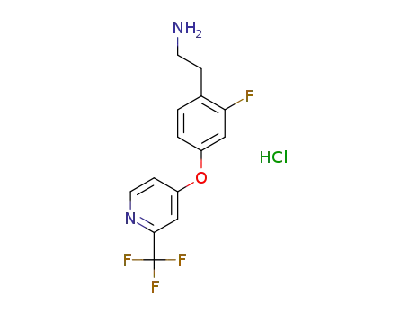 2-[2-fluoro-4-[[2-(trifluoromethyl)-4-pyridyl]oxy]phenyl]ethanamine hydrochloride