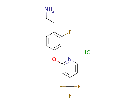 2-[2-fluoro-4-[[4-(trifluoromethyl)-2-pyridyl]oxy]phenyl]ethanamine hydrochloride