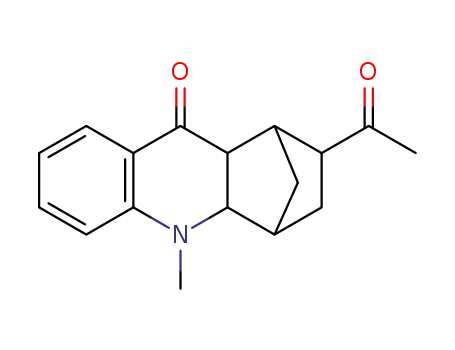 2-acetyl-10-methyl-1,3,4,4a,9a,10-hexahydro-1,4-methanoacridin-9(2H)-one