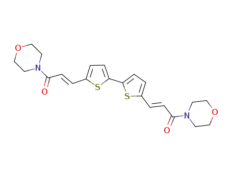 4,4′-{2,2′-bithiene-5,5′-diylbis-[(1E)-3-oxoprop-1-ene-1,3-diyl]}dimorpholine