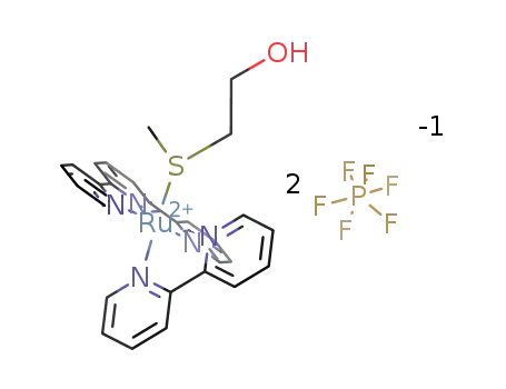 [Ru(2,2’:6’,2″-terpyridine)(2,2’-bipyridine)(2-(methylthio)ethanol)](PF6)2