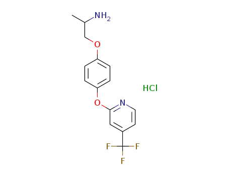 1-[4-[[4-(trifluoromethyl)-2-pyridyl]oxy]phenoxy]propan-2-amine hydrochloride