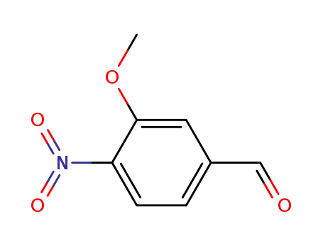 Molecular Structure of 80410-57-7 (3-METHOXY-4-NITROBENZALDEHYDE)