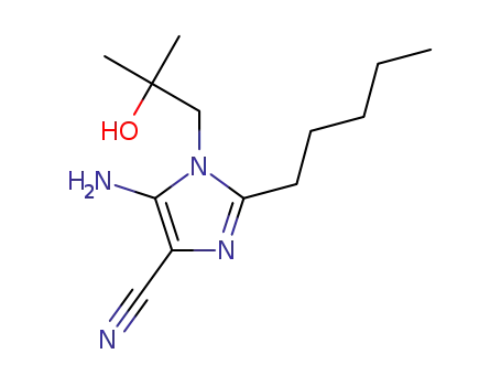 5-amino-1-(2-hydroxy-2-methylpropyl)-2-pentyl-1H-imidazole-4-carbonitrile