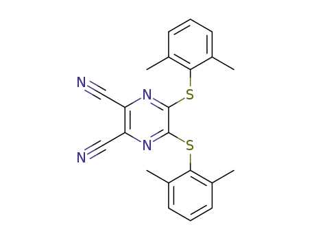5,6-bis(2,6-dimethylphenylsulfanyl)pyrazine-2,3-dicarbonitrile
