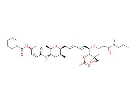 (2S,3Z)-5-({(2R,3R,5S,6S)-6-[(2E,4E)-5-{(3R,4R,5R,7S)-4-(acetyloxy)-7-[2-oxo-2-(propylamino)ethyl]-1,6-dioxaspiro[2.5]oct-5-yl}-3-methylpenta-2,4-dien-1-yl]-2,5-dimethyltetrahydro-2H-pyran-3-yl}amino)-5-oxopent-3-en-2-yl piperidine-1-carboxylate