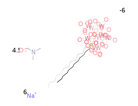 Na6[SiW9O34(OPC12H25)2] dimethylformamide solvate