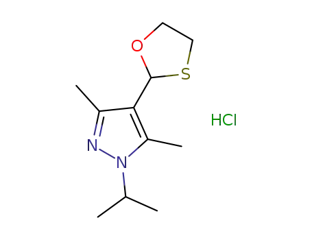 3,5-dimethyl-1-(1-methylethyl)-4-(1,3-oxathiolan-2-yl)-1H-pyrazole hydrochloride