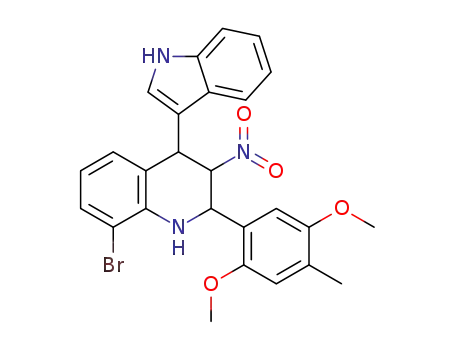 8-bromo-2-(2,5-dimethoxy-4-methylphenyl)-4-(1H-indol-3-yl)-3-nitro-1,2,3,4-tetrahydroquinoline