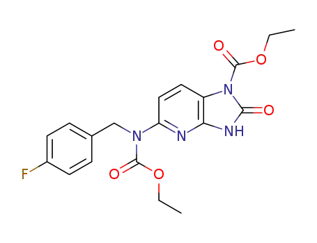 ethyl 5-[(ethoxycarbonyl)(4-fluorobenzyl)amino]-2-oxo-2,3-dihydro-1H-imidazo[4,5-b]pyridine-1-carboxylate