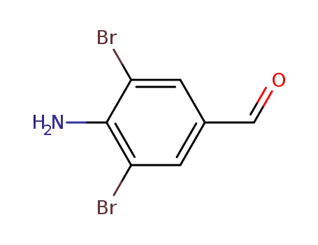 Molecular Structure of 42460-62-8 (4-AMINO-3,5-DIBROMO BENZALDEHYDE)
