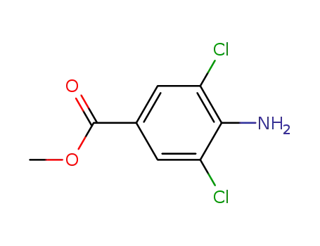 Molecular Structure of 41727-48-4 (METHYL 4-AMINO-3,5-DICHLOROBENZOATE)