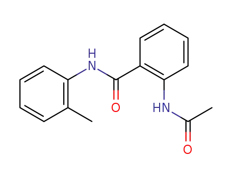 Molecular Structure of 70180-39-1 (2-(acetylamino)-N-(2-methylphenyl)benzamide)