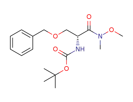 N-tert-butoxycarbonyl-(R)-3-(benzyloxy)-1-[methoxy(methyl)amino]-2-amino-1-oxopropan