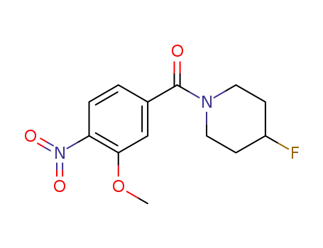 (4-fluoropiperidin-1-yl)(3-methoxy-4-nitrophenyl)methanone