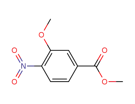 Molecular Structure of 5081-37-8 (Methyl 3-methoxy-4-nitrobenzoate)