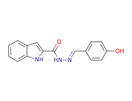 (E)-N'-(4-hydroxybenzylidene)-1H-indole-2-carbohydrazide