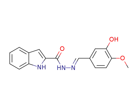 (E)-N'-(3-hydroxy-4-methoxybenzylidene)-1H-indole-2-carbohydrazide