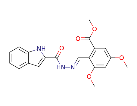 (E)-methyl2-((2-(1H-indole-2-carbonyl)hydrazono)methyl)-3,5-dimethoxy-benzoate