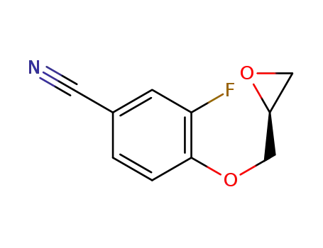 3-fluoro-4-((2S)-oxiran-2-ylmethoxy)benzonitrile