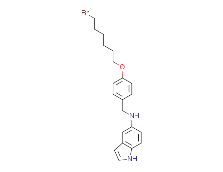 N-(4-(6-bromohexyloxy)benzyl)-1H-indol-5-amine