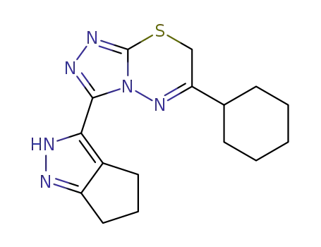 6-cyclohexyl-3-(2,4,5,6-tetrahydrocyclopenta[c]pyrazol-3-yl)-7H-[1,2,4]triazolo[3,4-b][1,3,4]thiadiazine