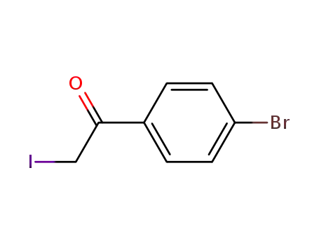 Molecular Structure of 81585-72-0 (Ethanone, 1-(4-bromophenyl)-2-iodo-)
