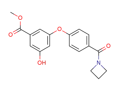 methyl 3-(4-(azetidine-1-carbonyl)phenoxy)-5-hydroxybenzoate