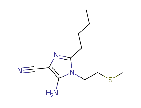5-amino-2-butyl-1-(2-(methylthio)ethyl)-1H-imidazole-4-carbonitrile
