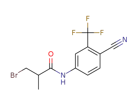 3-bromo-N-(4-cyano-3-(trifluoromethyl)phenyl)-2-methylpropanamide