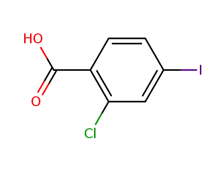 Molecular Structure of 145343-76-6 (2-CHLORO-4-IODOBENZOIC ACID)