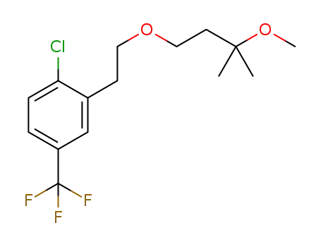 1-chloro-2-(2-(3-methoxy-3-methylbutoxy)ethyl)-4-(trifluoromethyl)benzene