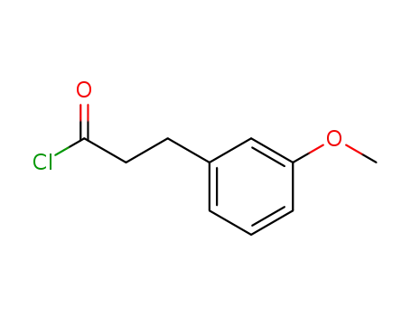 Molecular Structure of 40478-49-7 (Benzenepropanoyl chloride, 3-methoxy-)