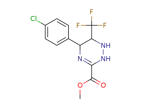 5-(4-chlorophenyl)-6-trifluoromethyl-1,2,5,6-tetrahydro-1,2,4-triazin-3-carboxylic acid methyl ester