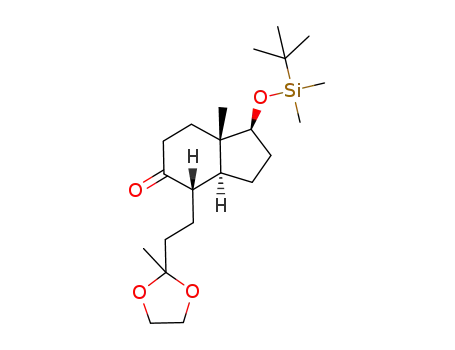 1-(tert-butyldimethylsilyloxy)-7a-methyl-4-(2-(2-methyl-1,3-dioxolan-2-yl)ethyl)hexahydro-1H-inden-5(6)-one
